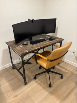 RH Desk with West Elm swivel chair