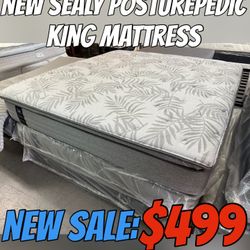 NEW SEALY POSTUREPEDIC KING MATTRESS 