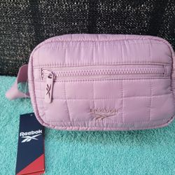 REEBOK PURPLE/MAUVE WOMEN’S DIANA FANNYPACK LILAC WAIST BELT BAG TWO POCKETS 