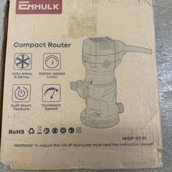 enhulk compact router M1DP-XT-10 120V 60Hz 6.5Amp 10000-32000 R/min Soft Start