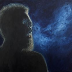 Oil Painting Of Post Malone