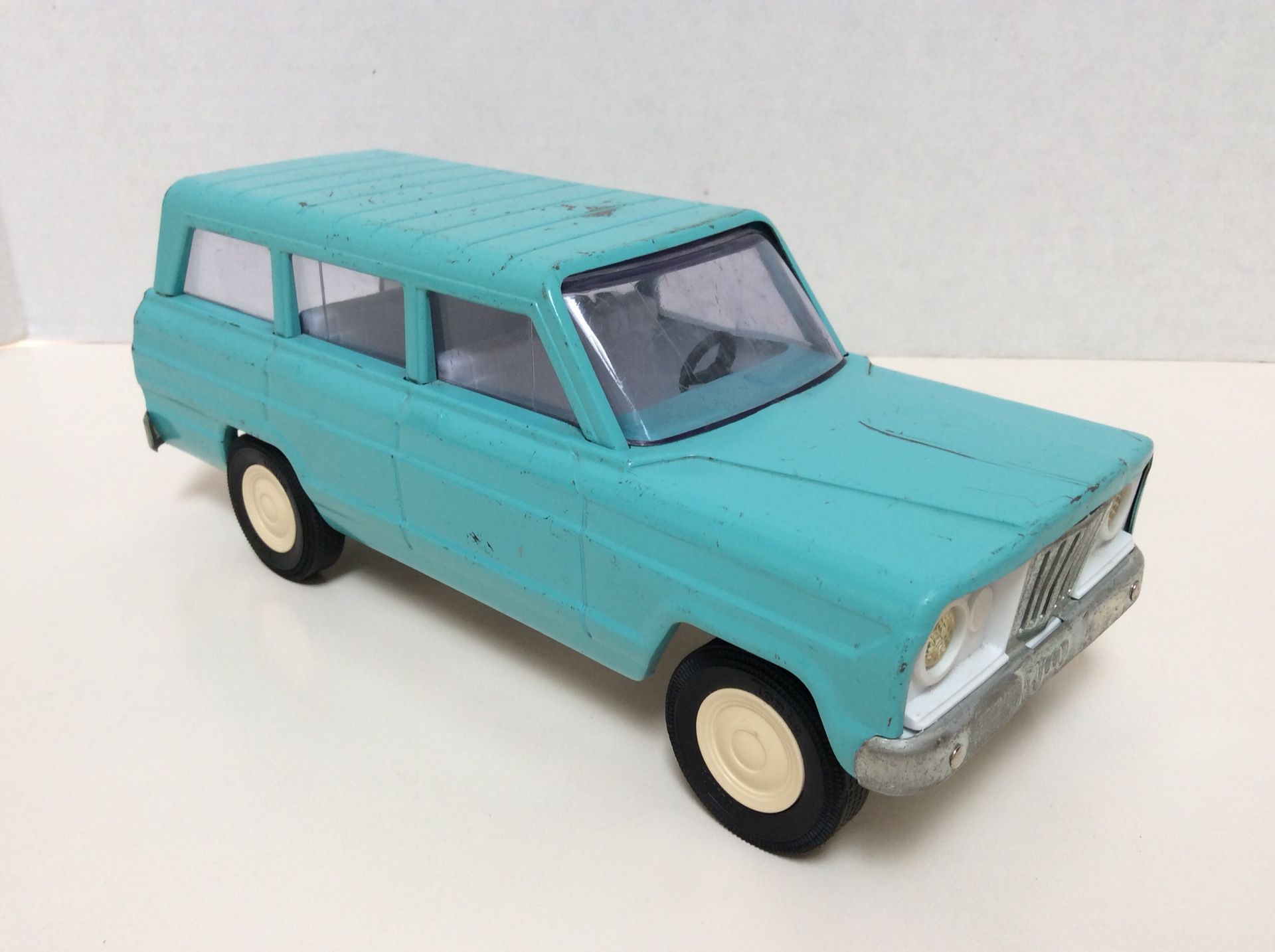 Jeep Tonka vintage années 60 bleu acier pressé environ 6