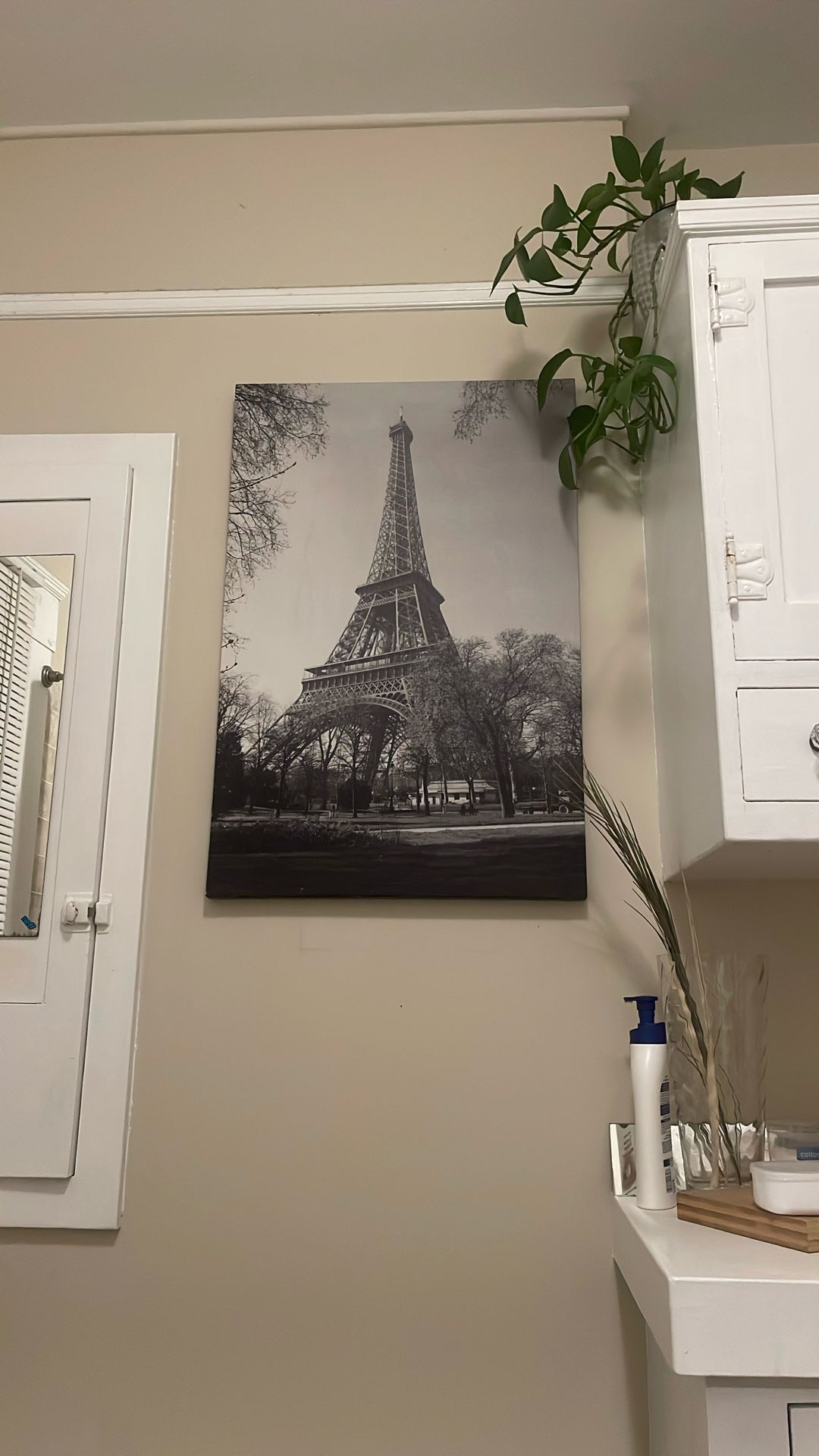 Wall Art Paris Eiffel Tower Canvas Print