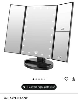Trifold mirror