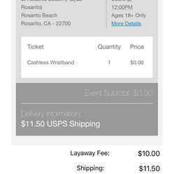 Vip Baja Fest Ticket 3 Day Event 