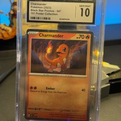 CGC 10 Charmander Black Star Promo 151 Collection 