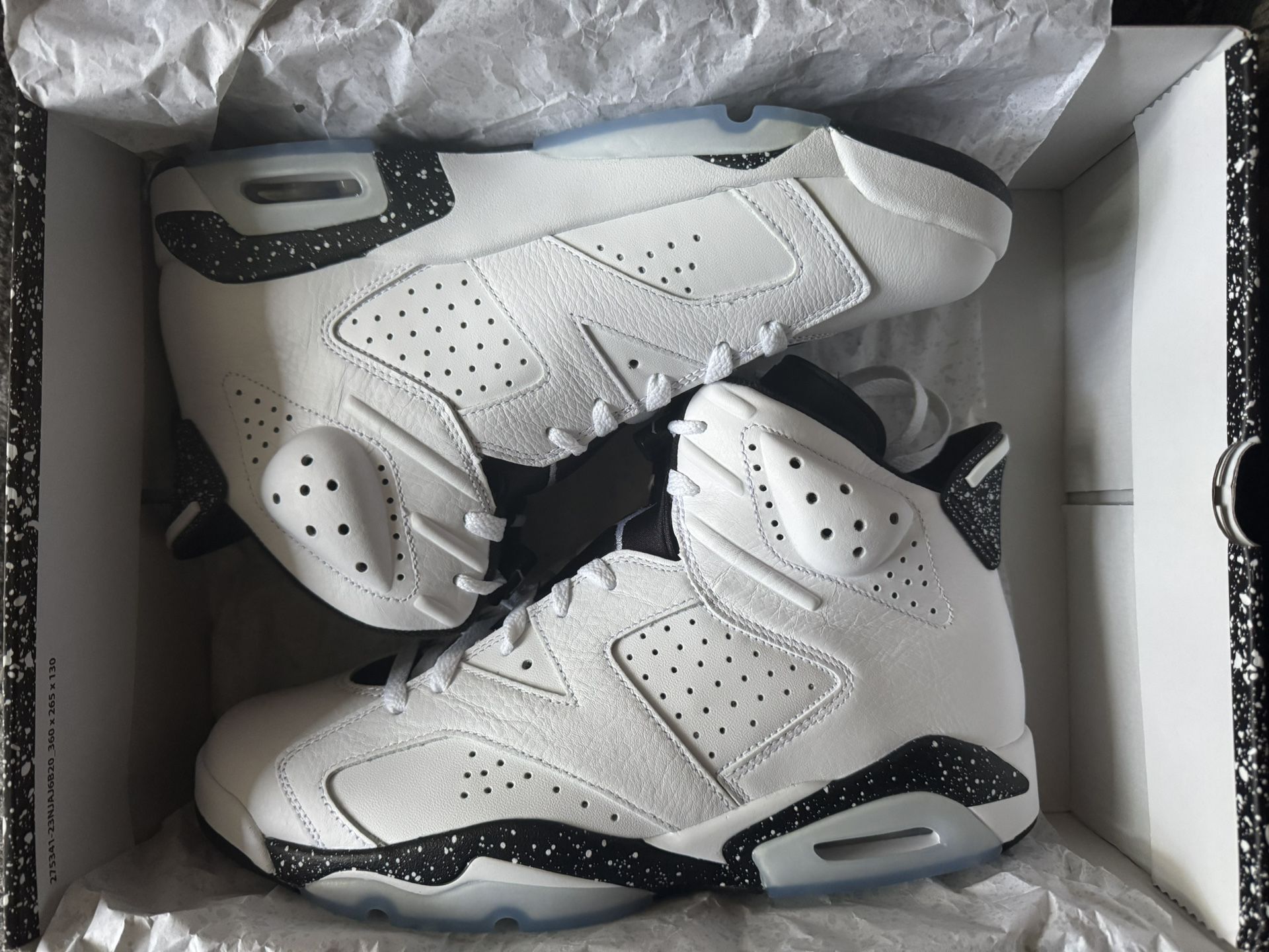 Jordan 6 “Reverse Oreo” Men’s Size 11 NEW Authentic