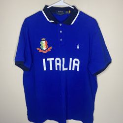 POLO RL Blue Italia Shirt Size L
