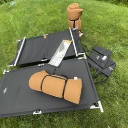 Teton Sports Outfitter XXL - 2 Cots W Patented Pivot Arms & 2 Canvas Pads (4)
