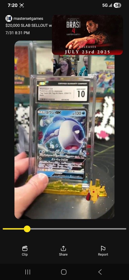 Graded 10 Pokémon card.