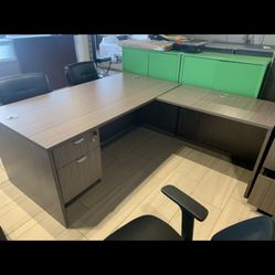 Executive Desk L Shape 6’x7’ Gray New! Sale!