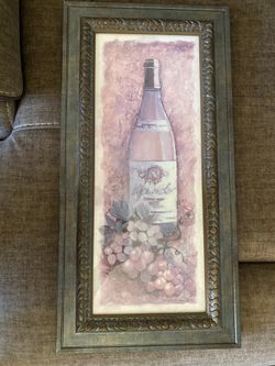 Tuscany Wine Bottle Picture Frame