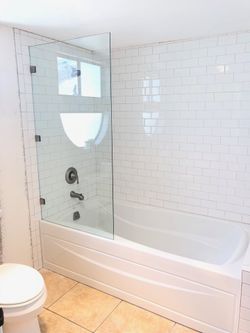 Shower door glass