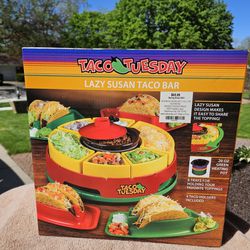 Taco Tuesday Lazy Susan. New In Box