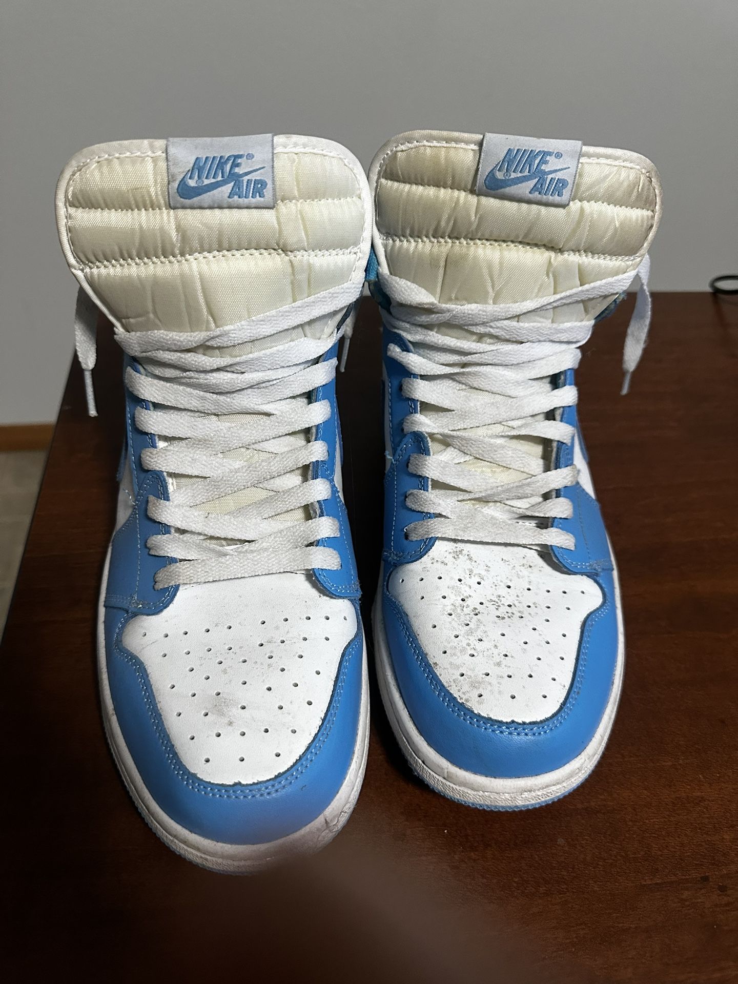 Blue and White Nike Air barely used