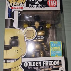 Golden Freddy Plush Five Nights At Freddy’s Funko 2016 FNAF