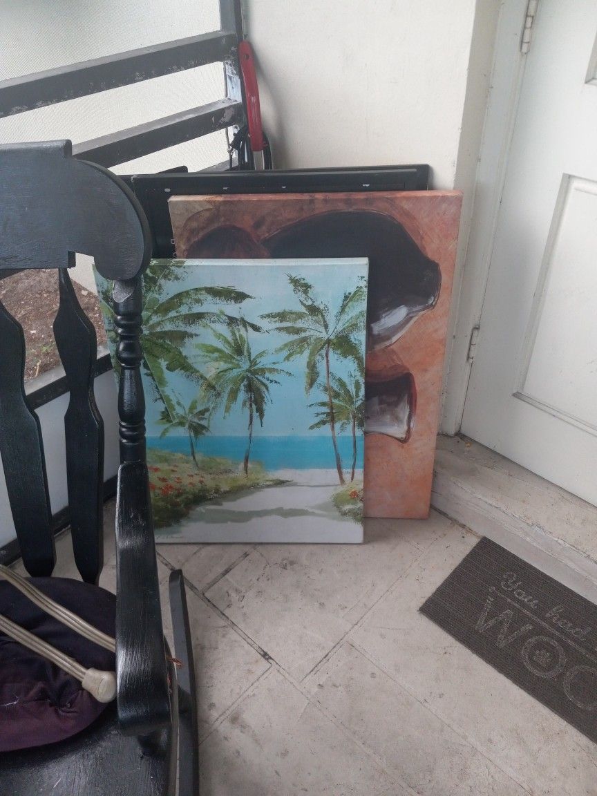 Artwork Paintings Some Hand-painted Landscape Mona Lisa $10 Obo Each