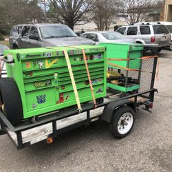 Green Snapon Box and old MAC cart