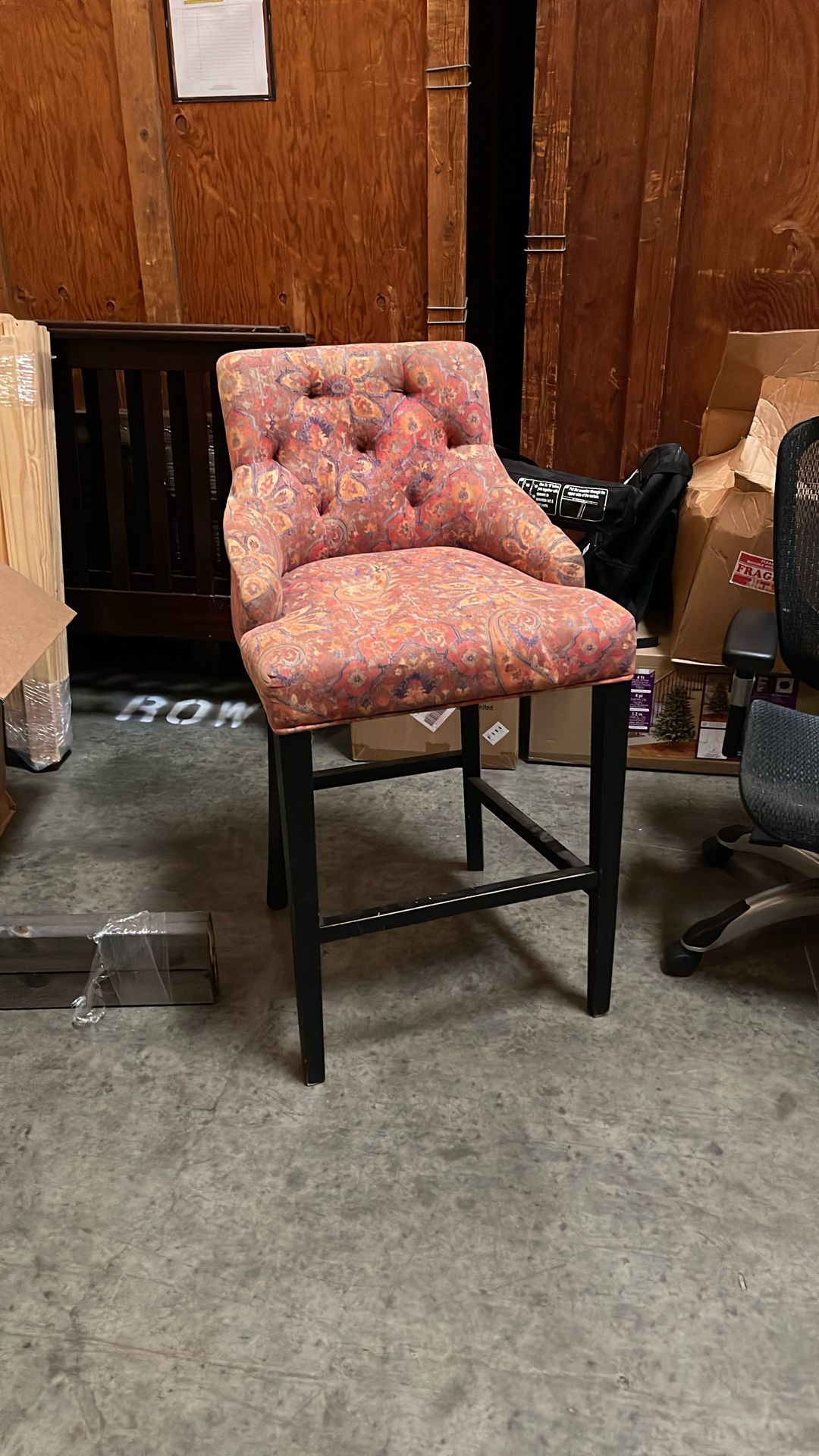 Upholstered Bar Height Stool
