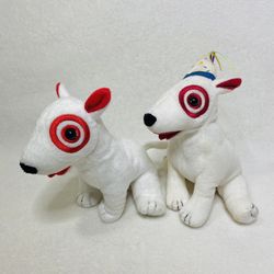 Target Bullseye Dog Bull Terrier Plush Toys 2002 Birthday Bullseye + Plain