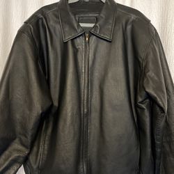 Leather Jacket, Mens XL,