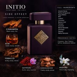 Initio Side Effect Eau de Parfum Spray 90 ml Long Lasting, Rum Tobacco