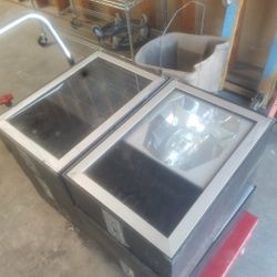6 Large Steel Glass Front Light Boxes Outdoor  