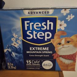 New Fresh Step Advanced Extreme Mountain Spring Cat Litter – 18.5 lb (Sealed)