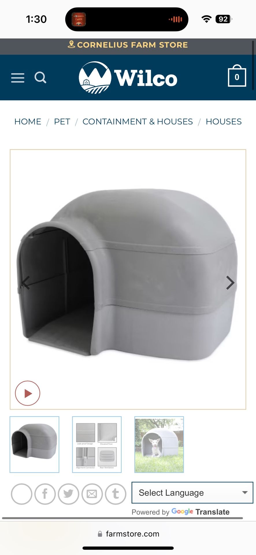 XL Husky Brand Dog Igloo