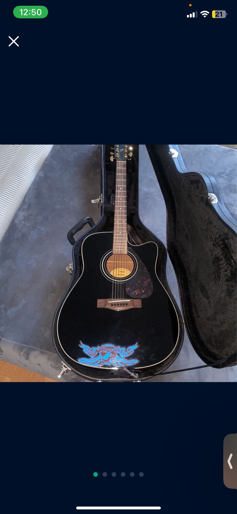 Yamaha FX335C Electric Acoustic Guitar & Hard Case 