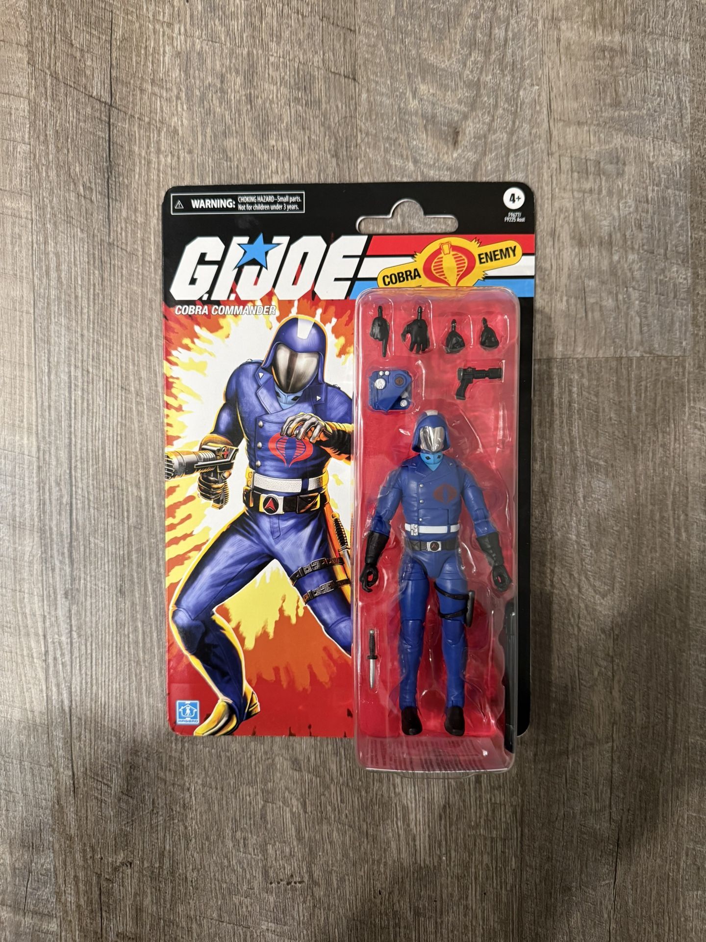 In Hand, Brand New, Never Opened Hasbro G.I. Joe Classified Series - Retro Card - Cobra Commander - 6” Action Figure