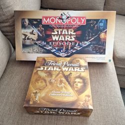 Star Wars Collector's Edition Monopoly And Trivial Pursuit Games