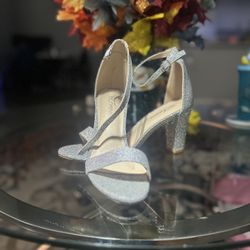 Glitter Silver Heels