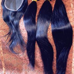 16” Closure Plus 18-20-22” Any Texture $225