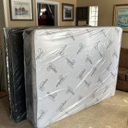 Queen Pillowtop Mattress And Box Spring