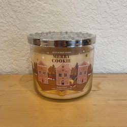 Bath & Body Works “Merry Cookie” Three Wick Candle