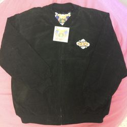 Vintage Super Bowl Suede Leather Jacket