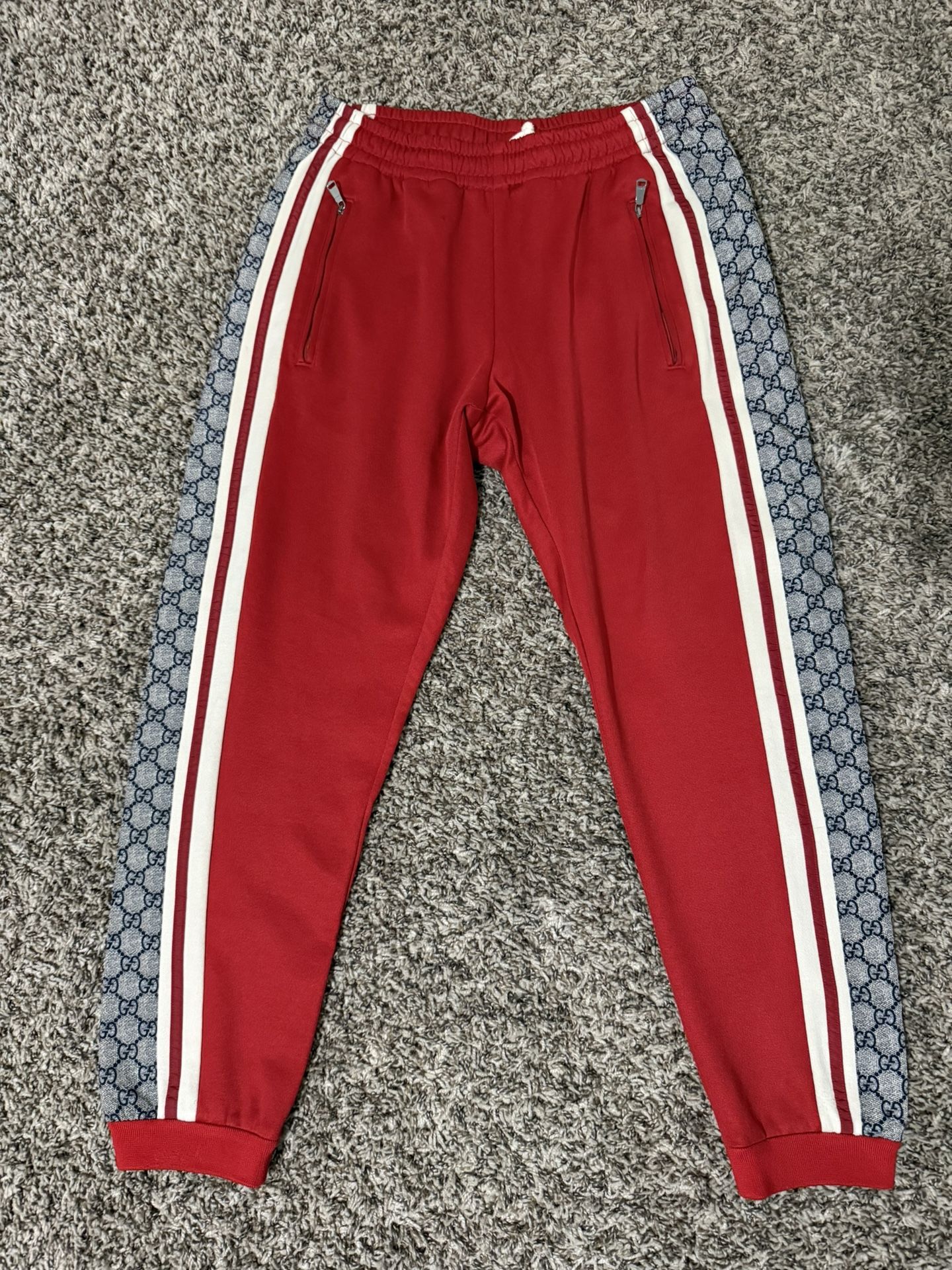 Gucci oversized technical jersey jogging pant "red" Size XS