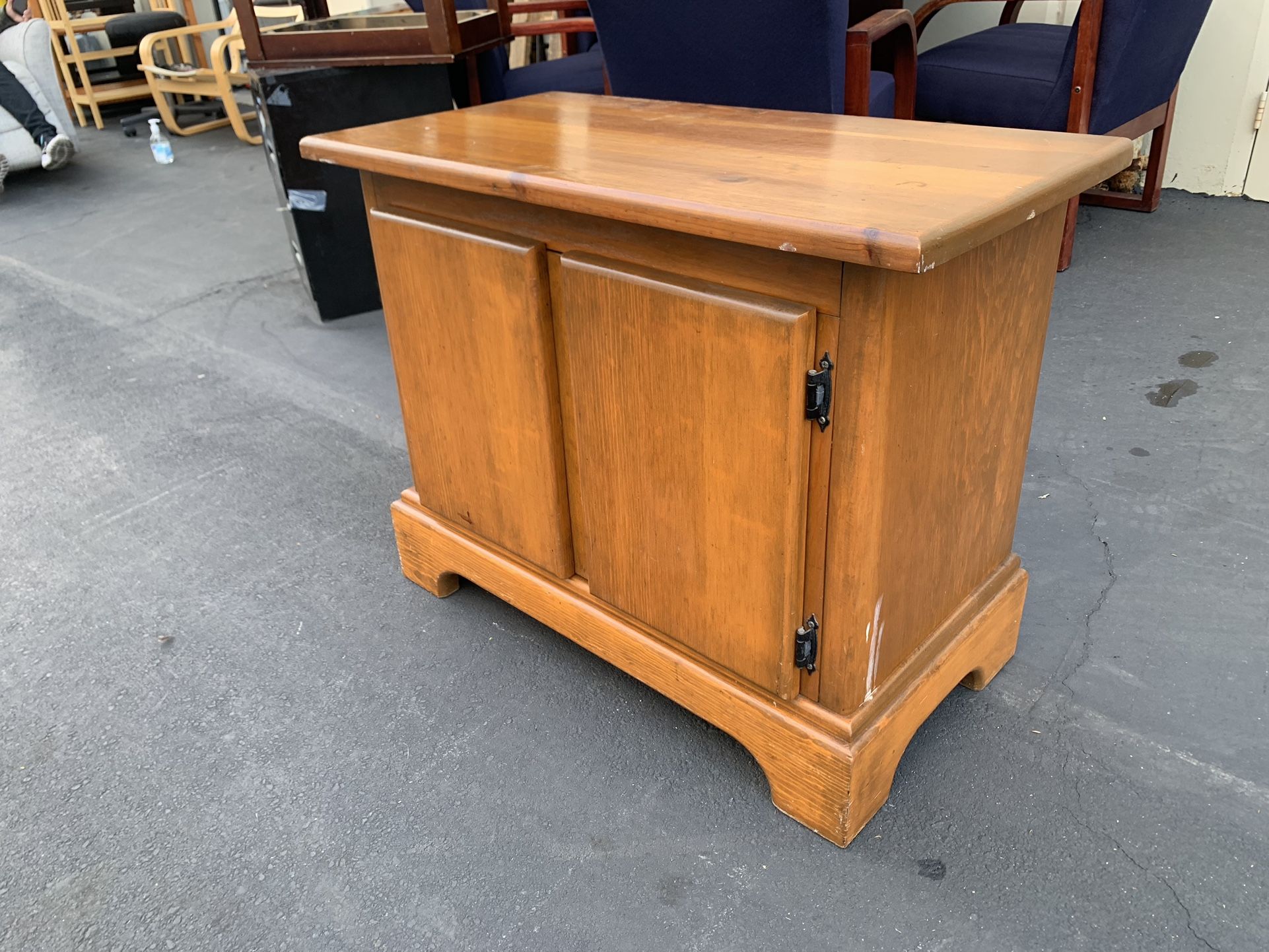 Vintage Solid Wood Console Table with Storage 