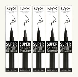 7 Pieces Of nyx professional makeup super skinny eye marker carbon black