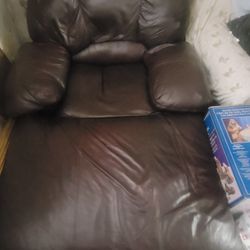 Leather long chair