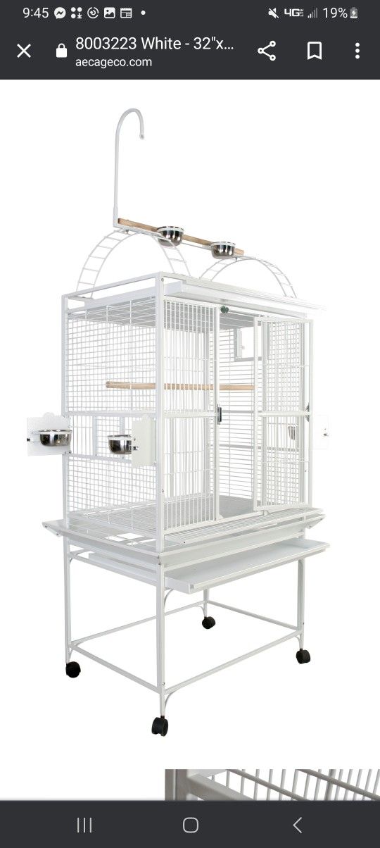 Huge Playtop Bird Cage. New In Box.