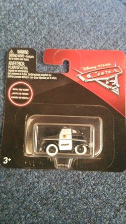 Pixar Cars 3 sheriff Mini Racers in packaging