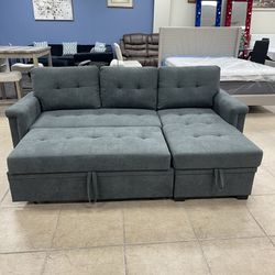 New Reversible Sectional Sofa Couch Sleeper 
