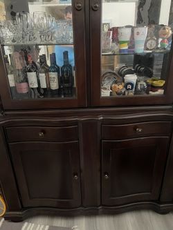 Mathis brothers curio cabinets deals