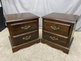 Made in Canada Dark 2-Drawer Nightstands (Set of 2)