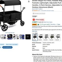 Stroller Wagon for 4 Kids (2kid) 