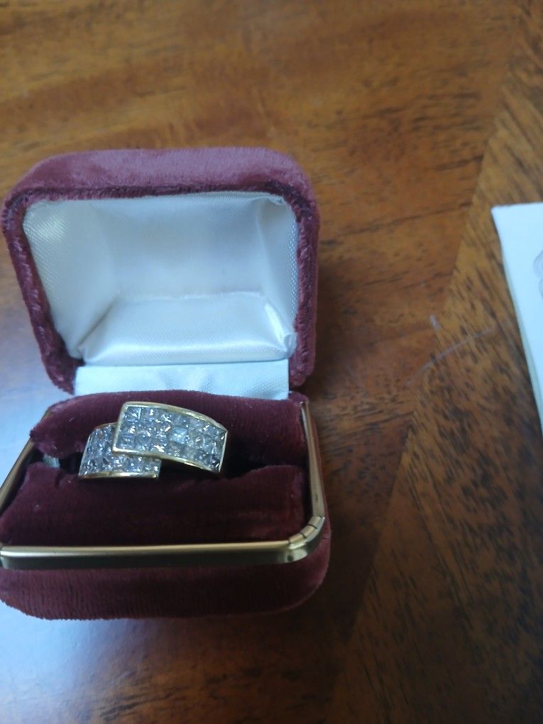 Diamond Anniversary Ring. Size 7.5