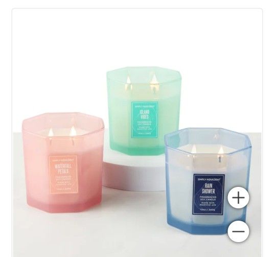 Simply Indulgent 12oz Candles 3 Packed