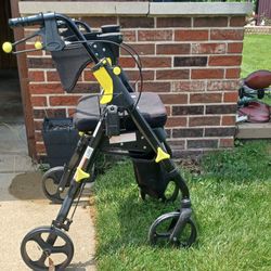 Walker with seat/storage.